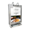 KTL Acrylic Flip Steel Menu Stand - CFMS-S