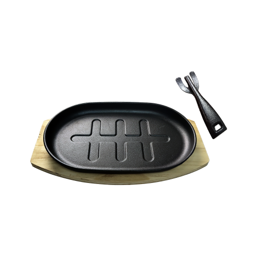 KTL Sizzling Platter with Iron Holder - JLX6058