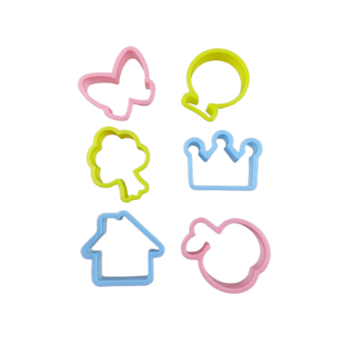6 Pc Plastic Cookie Cutter Set - 0736108