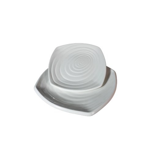 Square Porcelain Plate - 13C10404