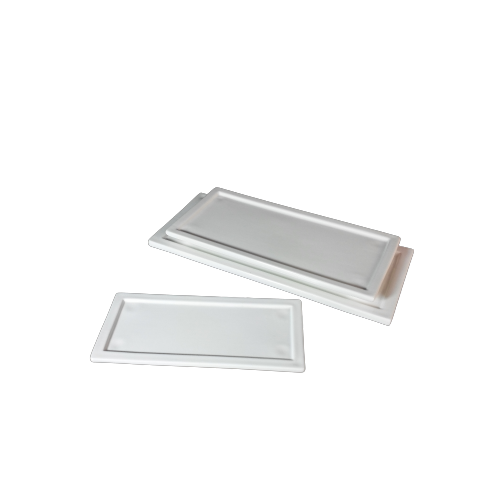 Rectangular Pearl Porcelain Plate - 13C11509