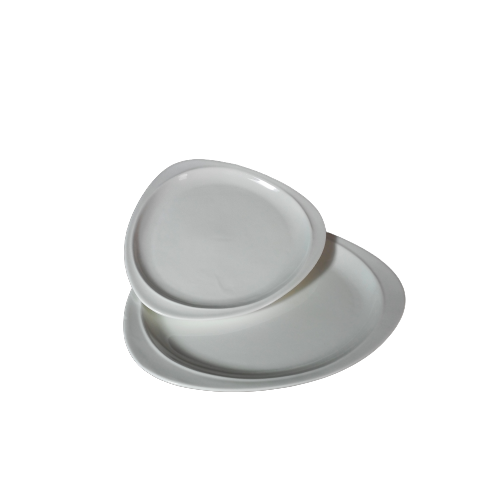 Triangular Porcelain Plate - 13C13704