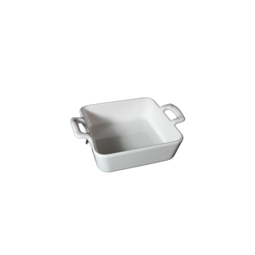 Double Handle Square Porcelain Bake Dish - 13C170055