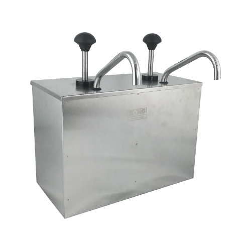 EONG Stainless Steel Double Tank Sauce Pump Dispenser - 151403