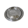 Flower Design Stainless Steel Round Tray - A17B