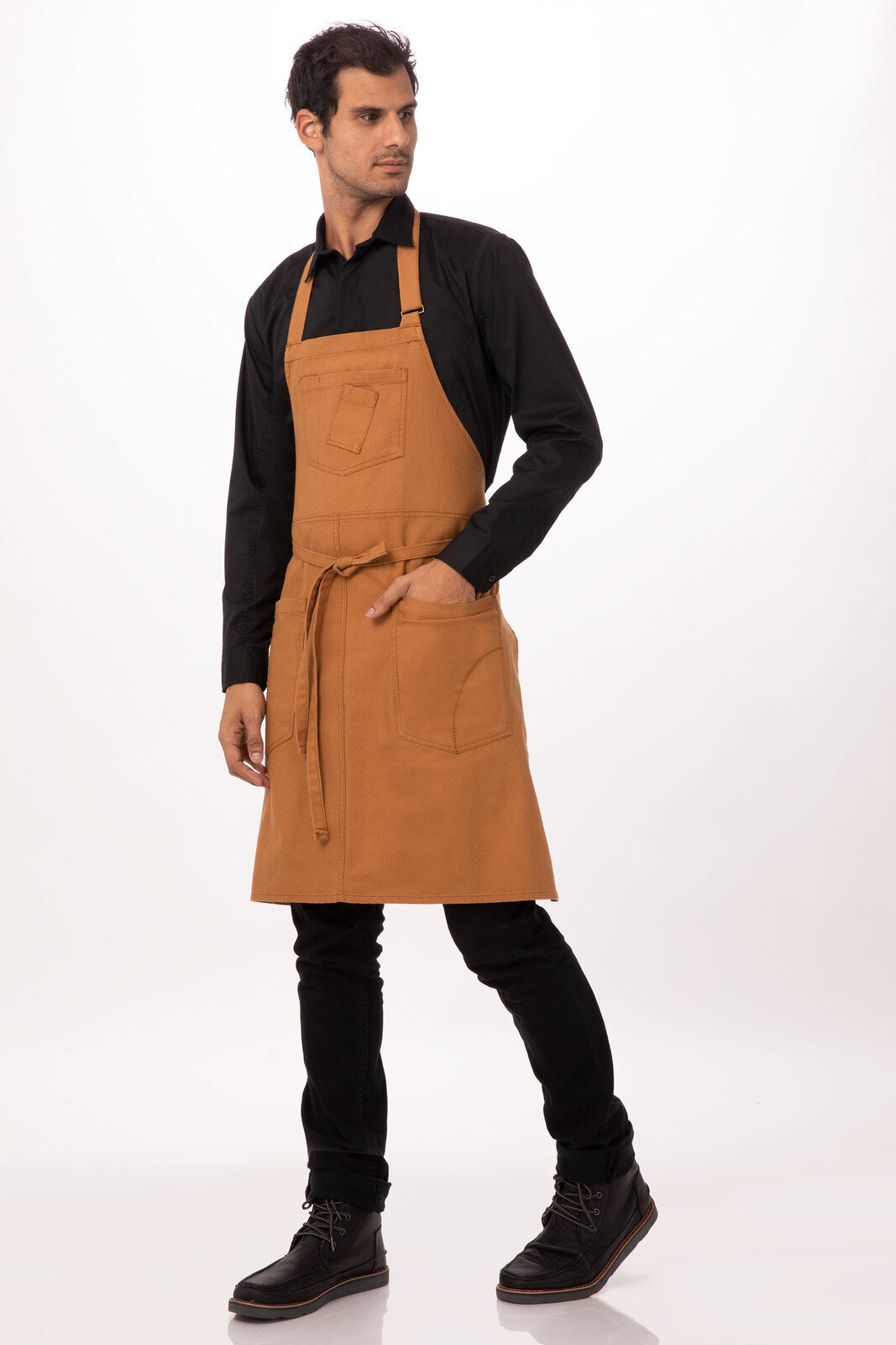 Chef Works Urban Series Collection Rockford Bib Apron - ABKV053