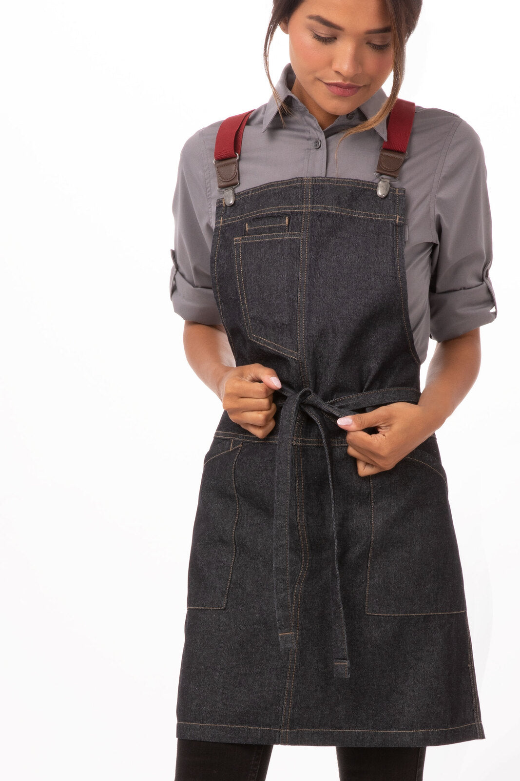 Chef Works Urban Series Collection Berkeley Petite Bib Apron - ABS01W