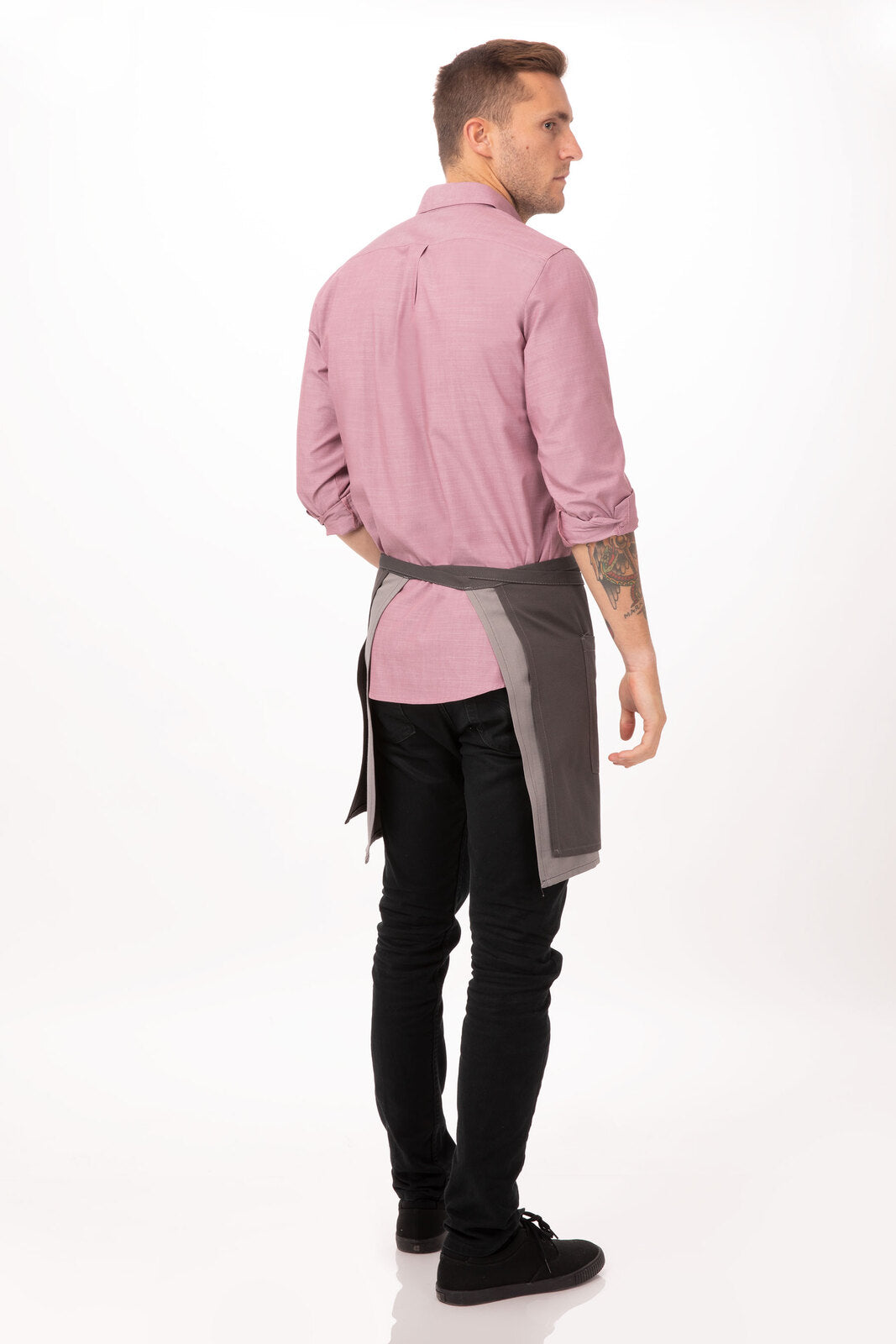 Chef Works Urban Series Collection Soho Contrast Half Bistro Apron - ASCW12