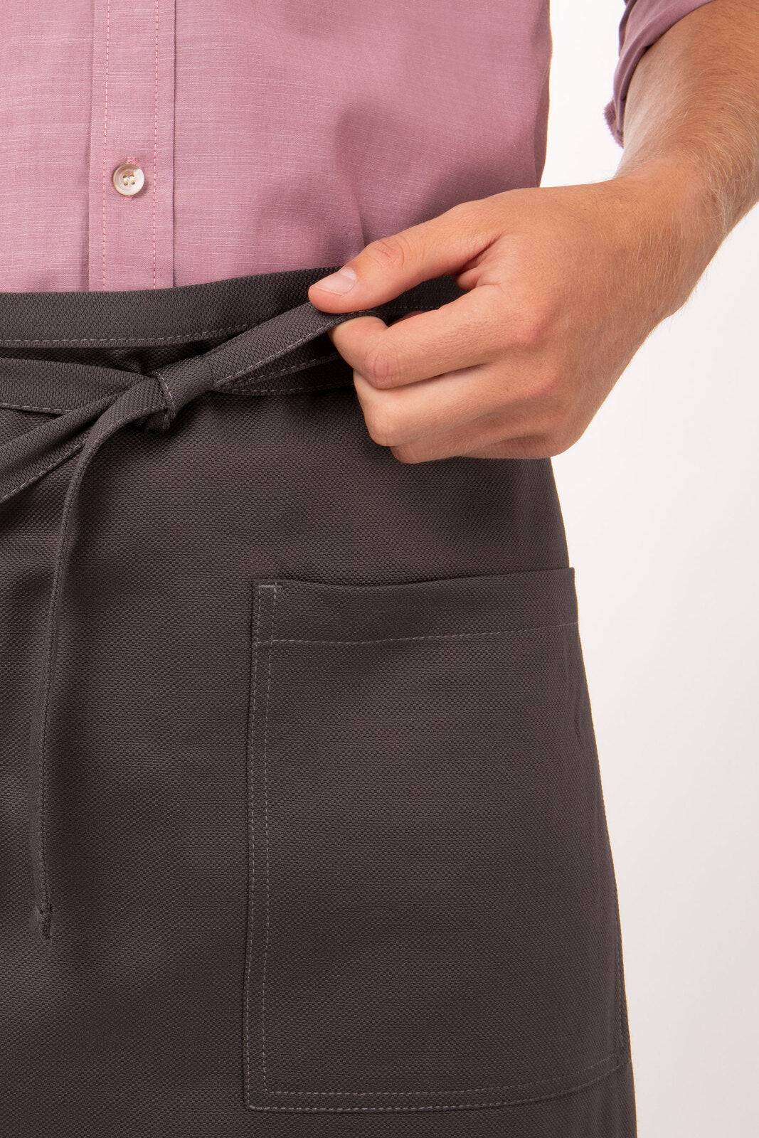 Chef Works Urban Series Collection Soho Contrast Half Bistro Apron - ASCW12