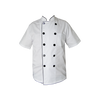 KTL Short Sleeves Chef Jacket With White & Black Trimming - CCJ