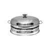 6 Porcelain Compartment Stainless Steel Dome Set - CDS02