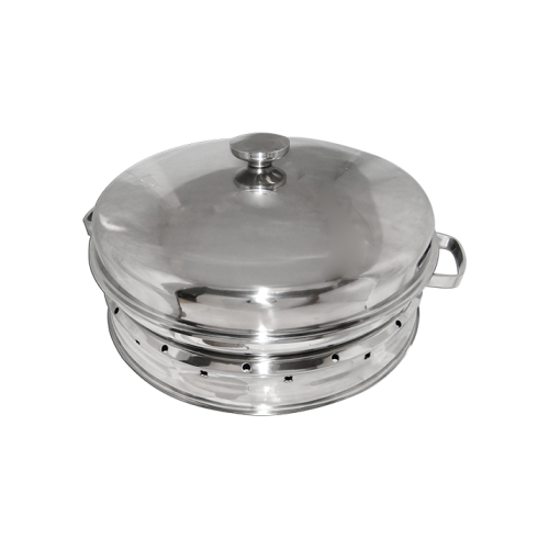 6 Porcelain Compartment 304 Steel Dome Set - CDS03