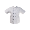 KTL Short Sleeves Chef's Jacket White & Black Trimming - CJM
