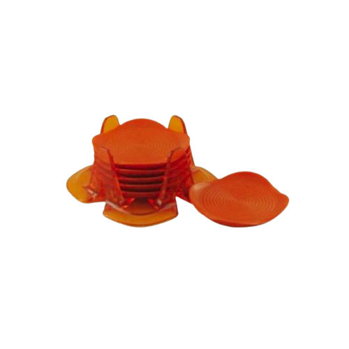 6 Pcs Plastic Coaster Set - CT001