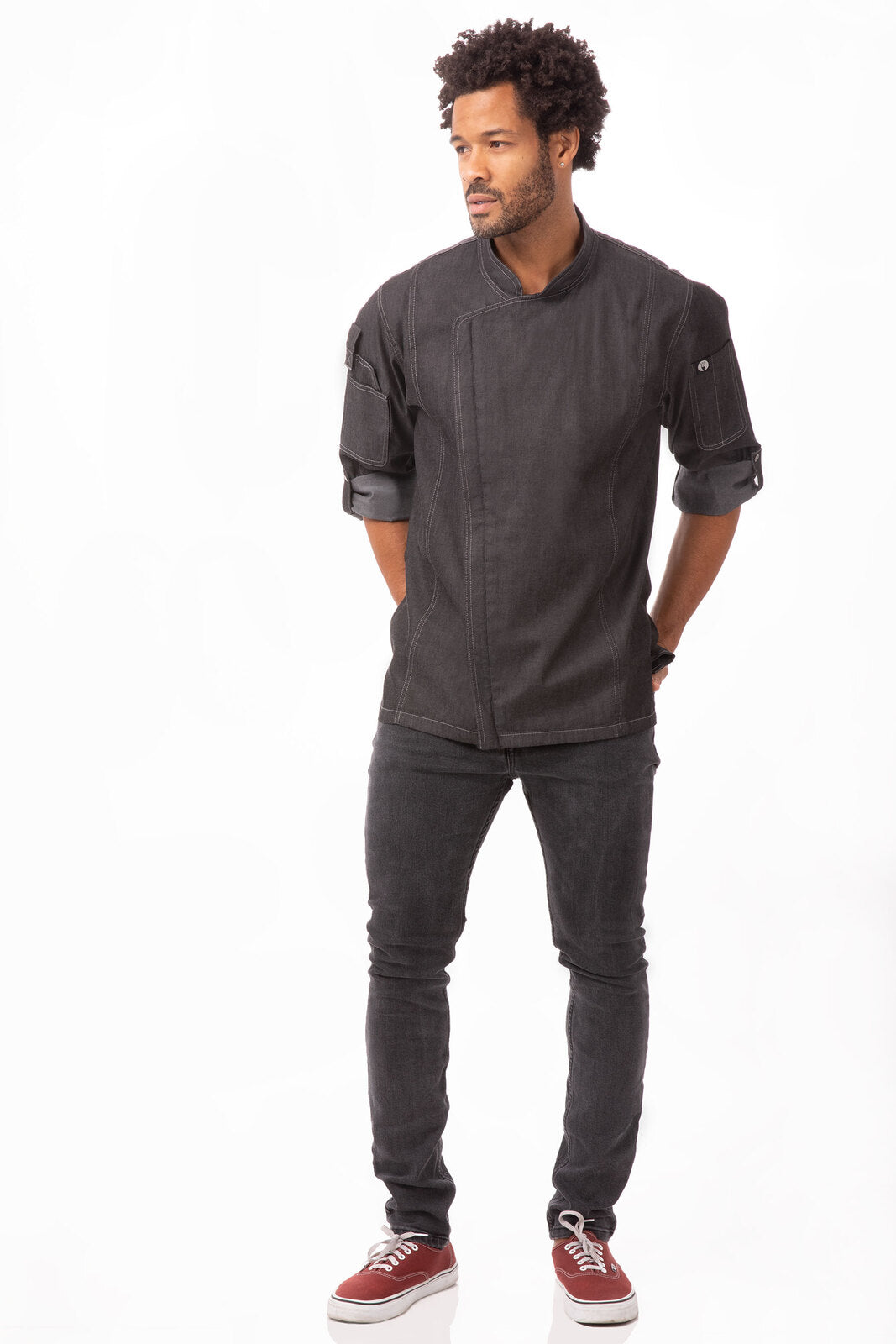 Chef Works Urban Series Collection Gramercy Denim Chef Coat - EXDZ001