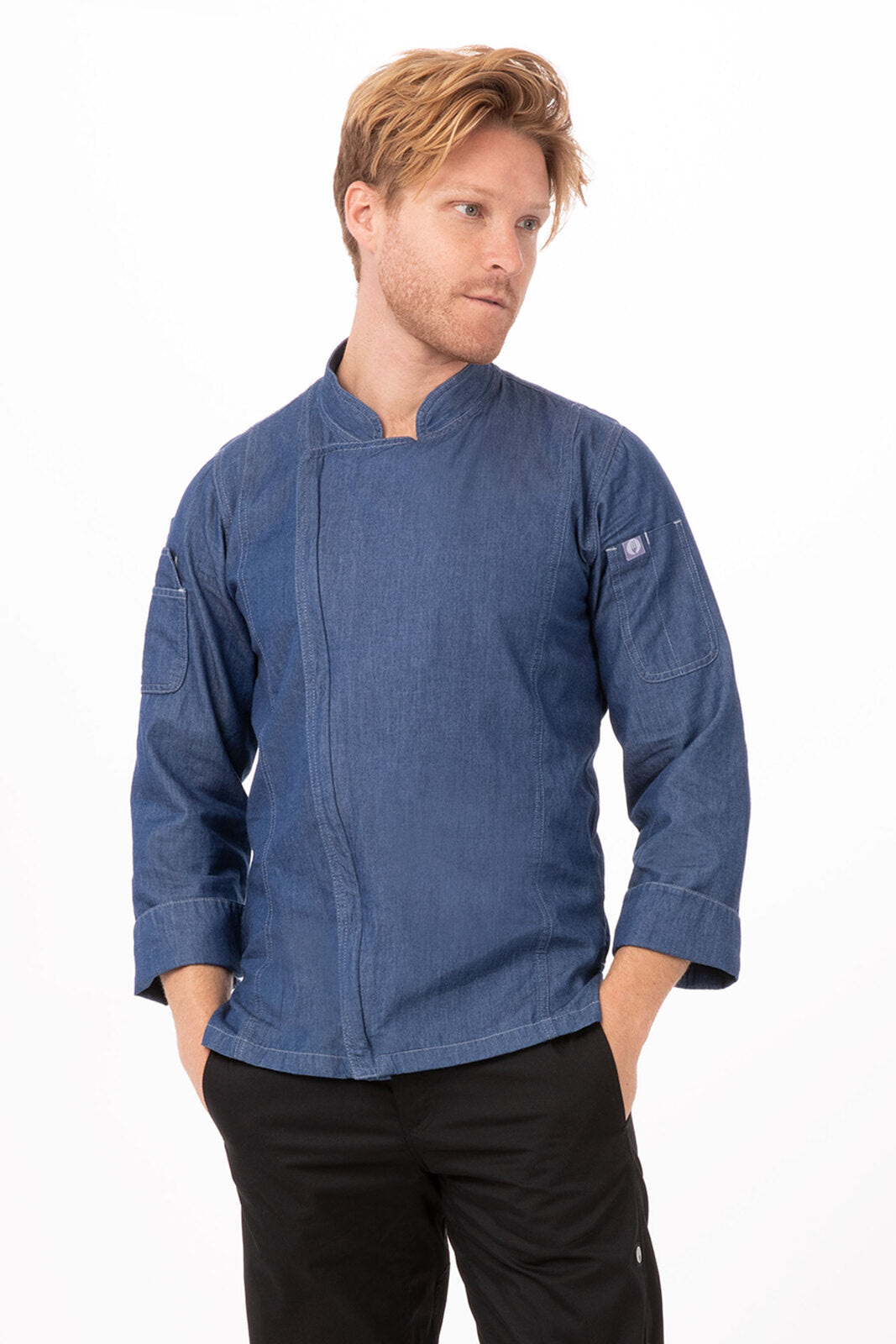 Chef Works Urban Series Collection Gramercy Denim Chef Coat - EXDZ001