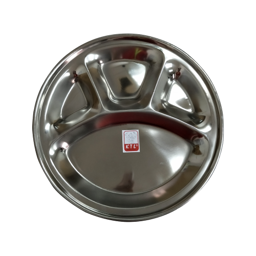 KTL Stainless Steel Round Mess Tray - IRMT
