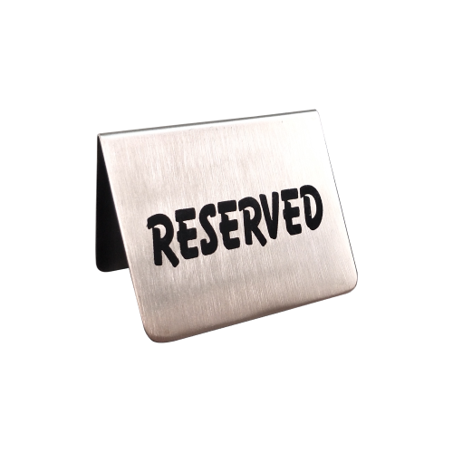 KTL Stainless Steel Reserve Tag - IRT65