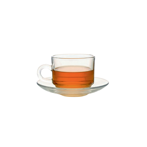 OCEAN Glass Cup & Saucers