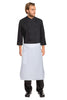 Chef Works White Tapered Apron with Flap - PCTA