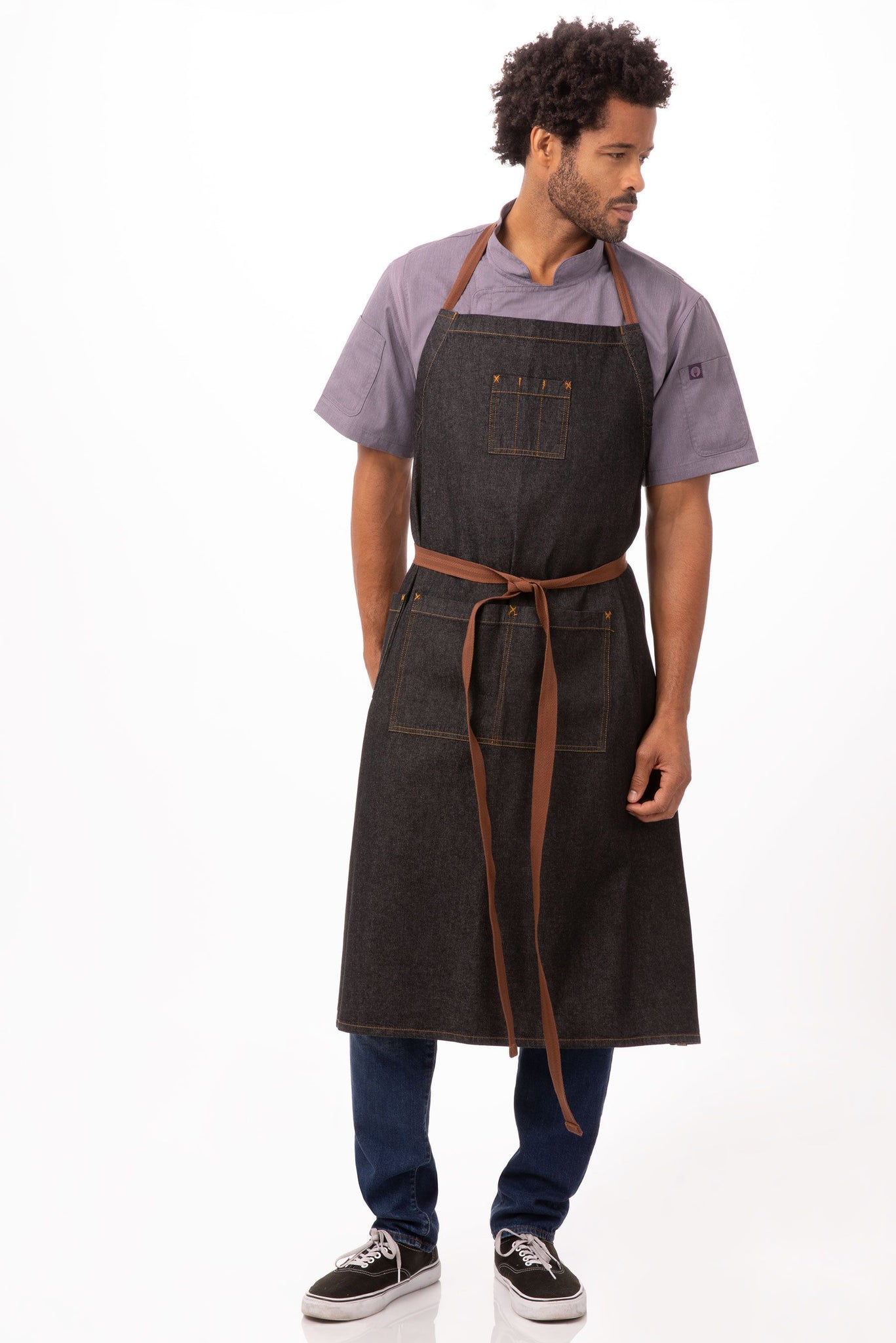 Chef Works Urban Series Collection Memphis Chefs Bib Apron - AB036