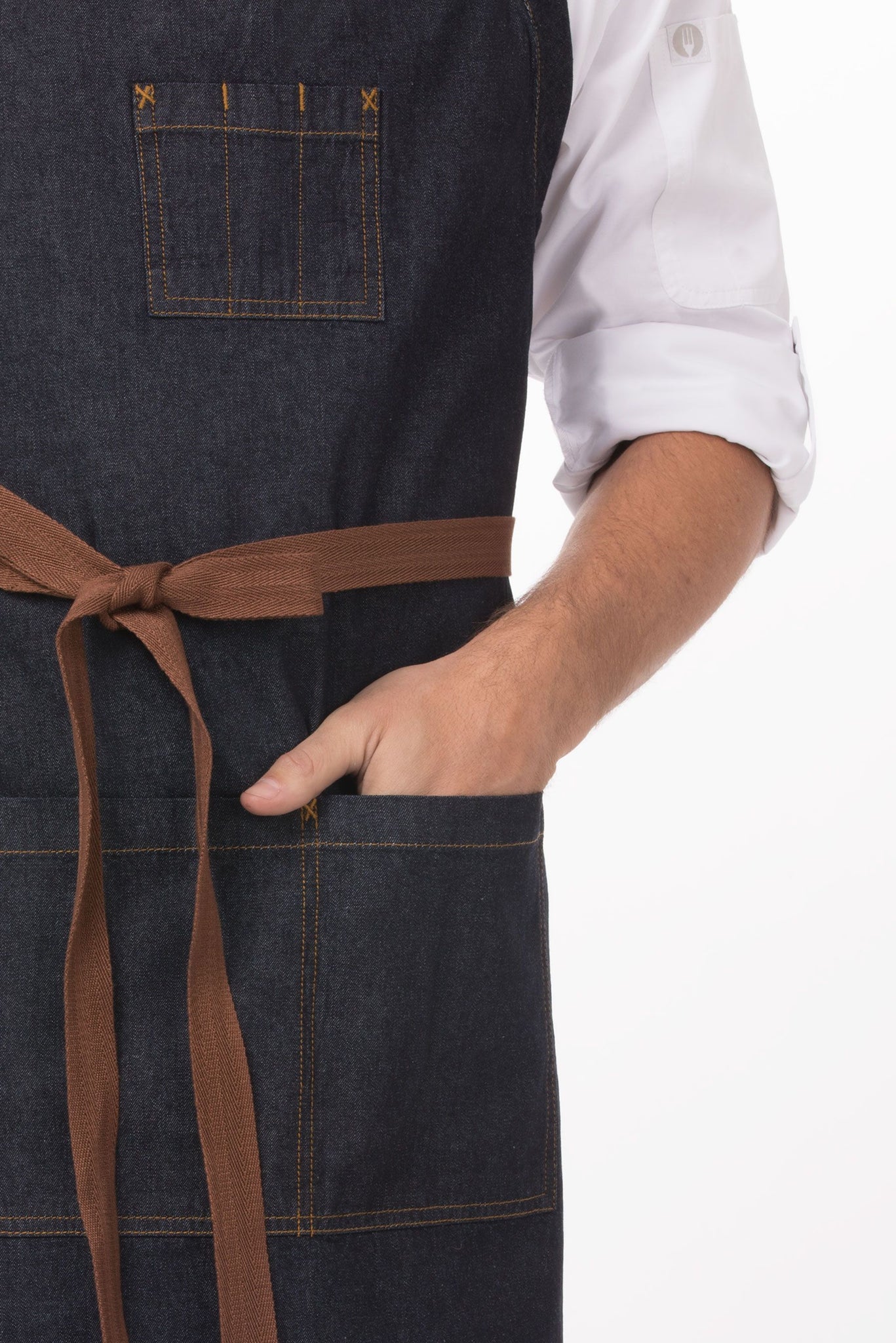 Chef Works Urban Series Collection Memphis Chefs Bib Apron - AB036