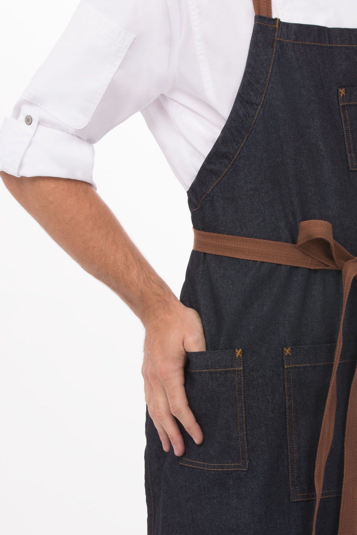 Chef Works Urban Series Collection Memphis Chefs Bib Apron - AB036
