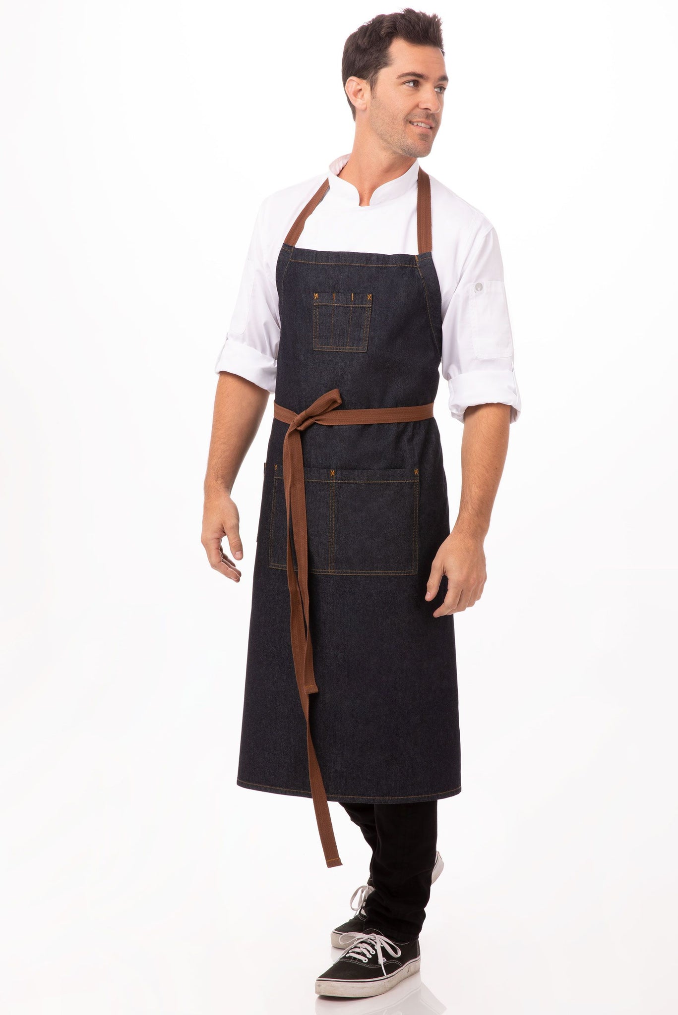 Chef Works Urban Series Collection Memphis Chefs Bib Apron - AB036