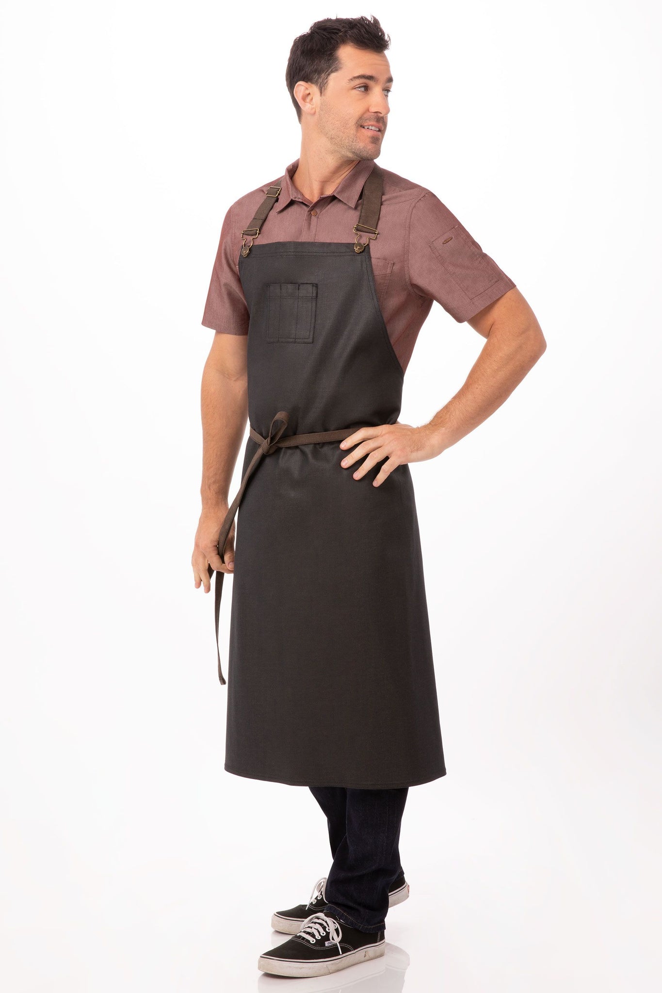 Chef Works Urban Series Collection Boulder Chefs Bib Apron - ABCWT001