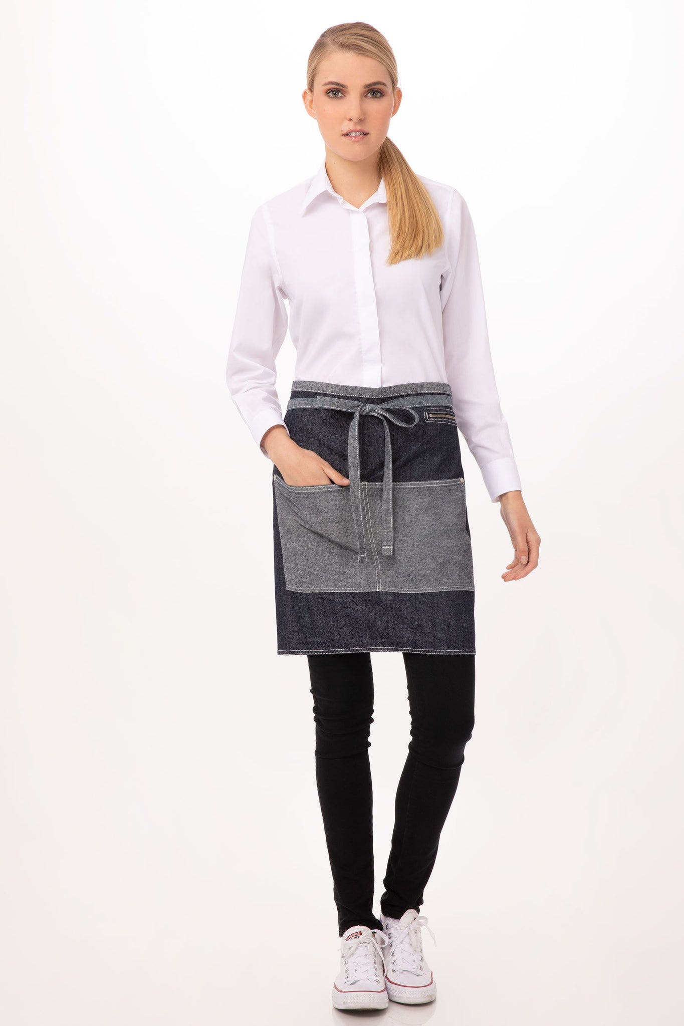 Chef Works Urban Series Collection Manhattan Half Bistro Apron - AW046