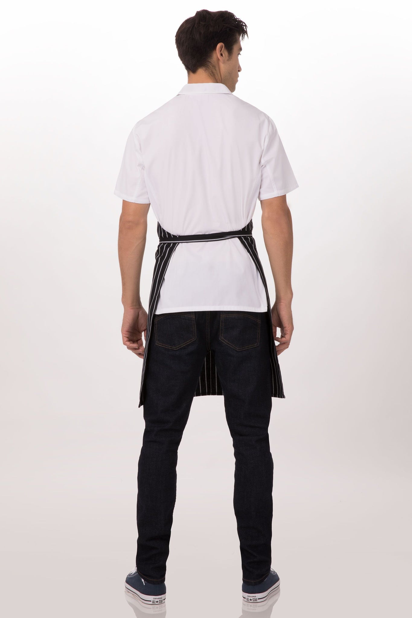 Chef Works Chalk Stripe Bib Apron - CSBA