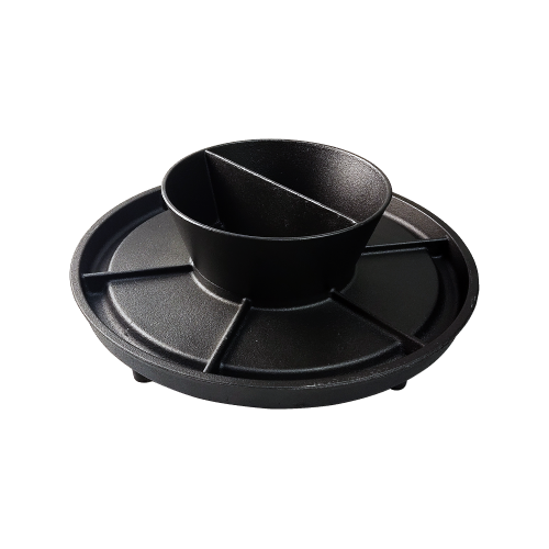 2-in-1 Korea Style Sizzling Platter with Compartment Bowl CBBQ