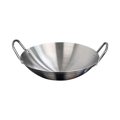 KTL Stainless Steel Wok with Double Handle - CSWD