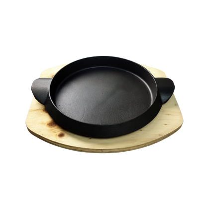 KTL Round Sizzling Platter with Double Handle - JLX-6084