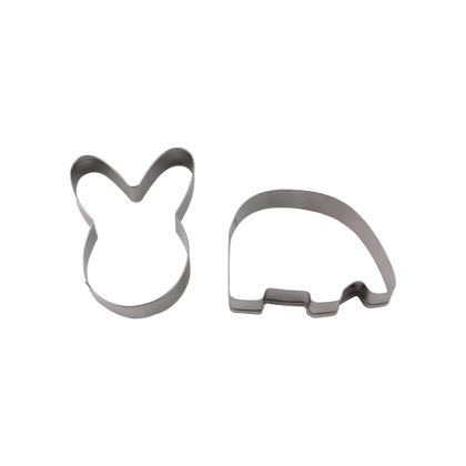 2 Pc Cookie Cutter Set Rabbit & Elephant - 0736112
