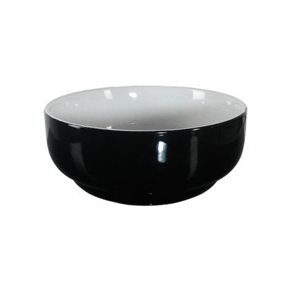 Porcelain Bowl Black Outer & White Inner - 13A105267