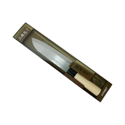 Nikken Stainless Steel Santoku Knife with Wooden Handle - 51031