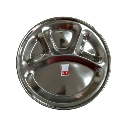 KTL Stainless Steel Round Mess Tray - IRMT