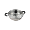 KTL 2 Way Stainless Steel Steam Boat With Glass Lid